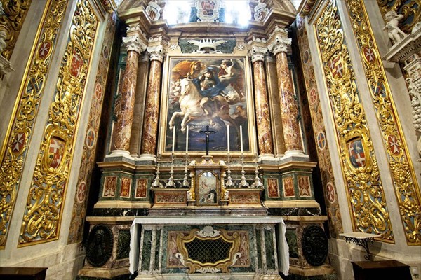 342-В капелле Языка Арагона картина Св. Георгий Маттиа Прети.